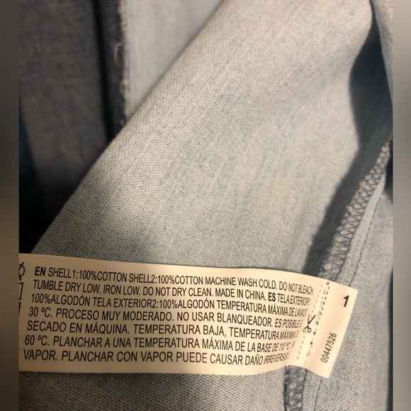 Forever 21 Oversized Denim Shirt - Size S - Picture 5 of 5